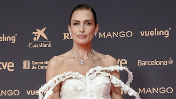 Nieves Álvarez, enamorada y rotunda