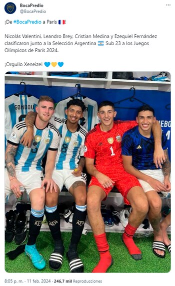 El posteo de Boca predio