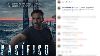 El actor también se refirió a Pacífico, la película que lo llevó a enfrentar sus temores relacionados con el mar - crédito @juanpabloraba/ Instagram