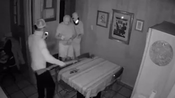 El video del robo a la vivienda del jubilado de 87 años