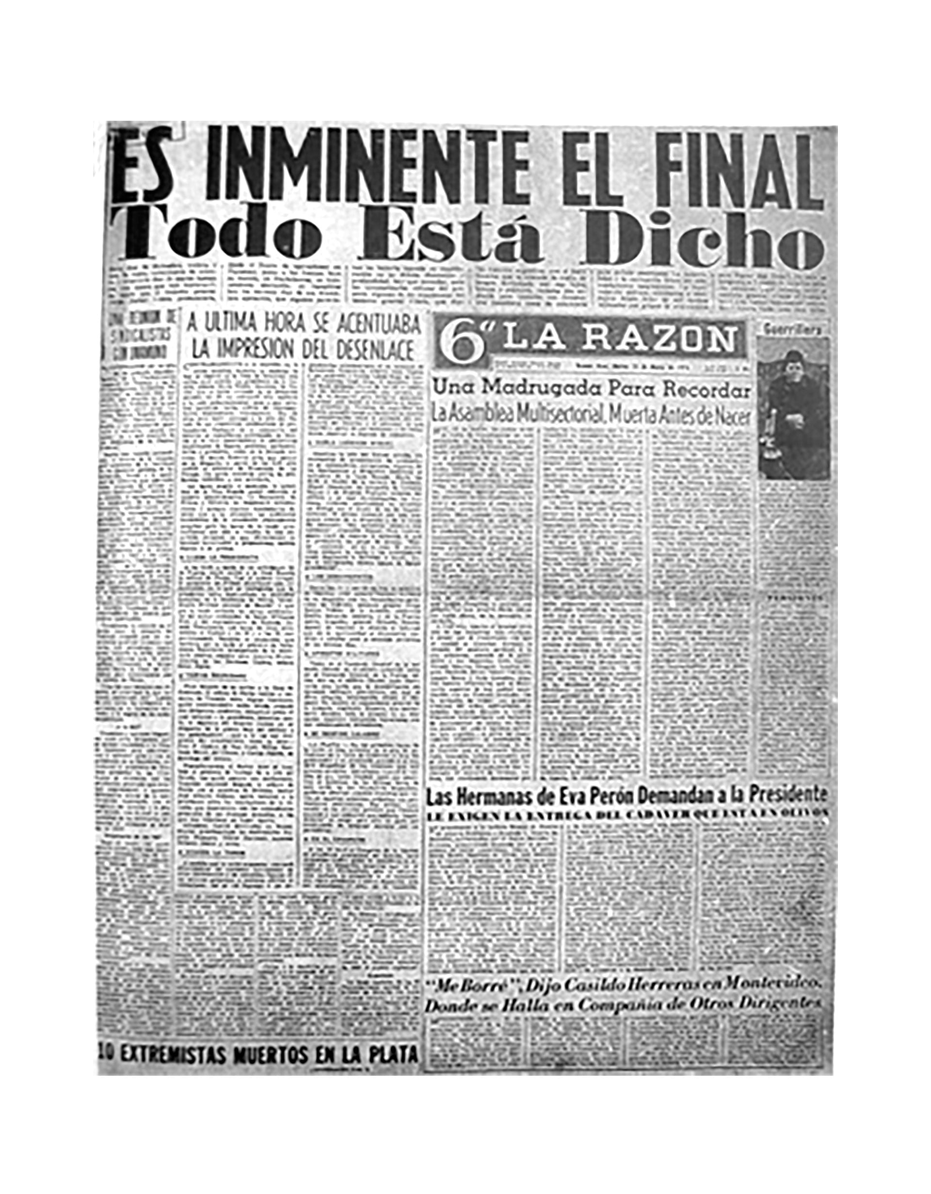 La tapa del diario
