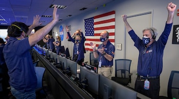 Los científicos festejan la llegada