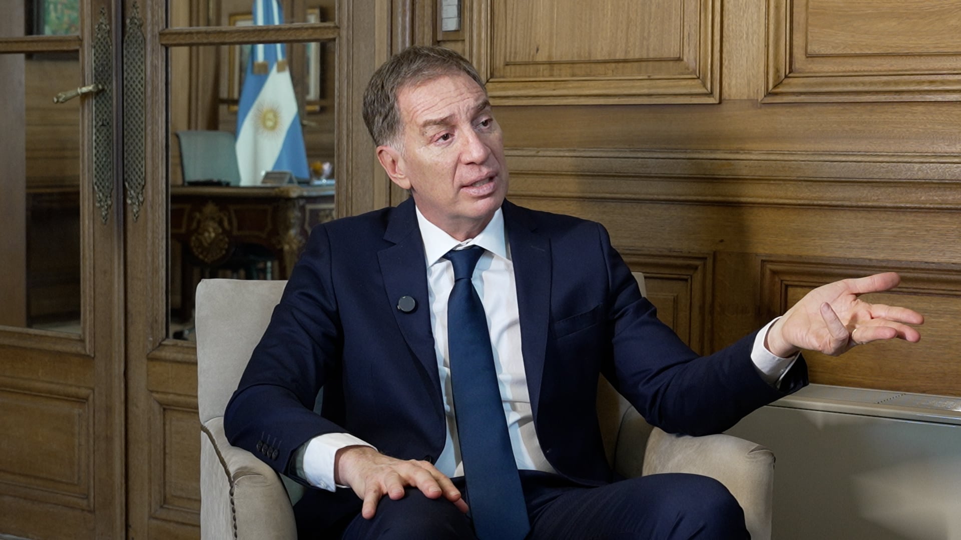 Diego Santilli fue la figura elegida por Javier Milei para reemplazar a Adorni en la jefatura de Gabinete
