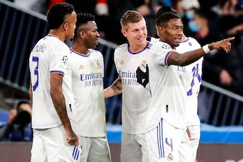 El Real Madrid espera ganar el derbi al Atlético, luego de salir victorioso en Champions ante el Inter. | Foto: Real Madrid