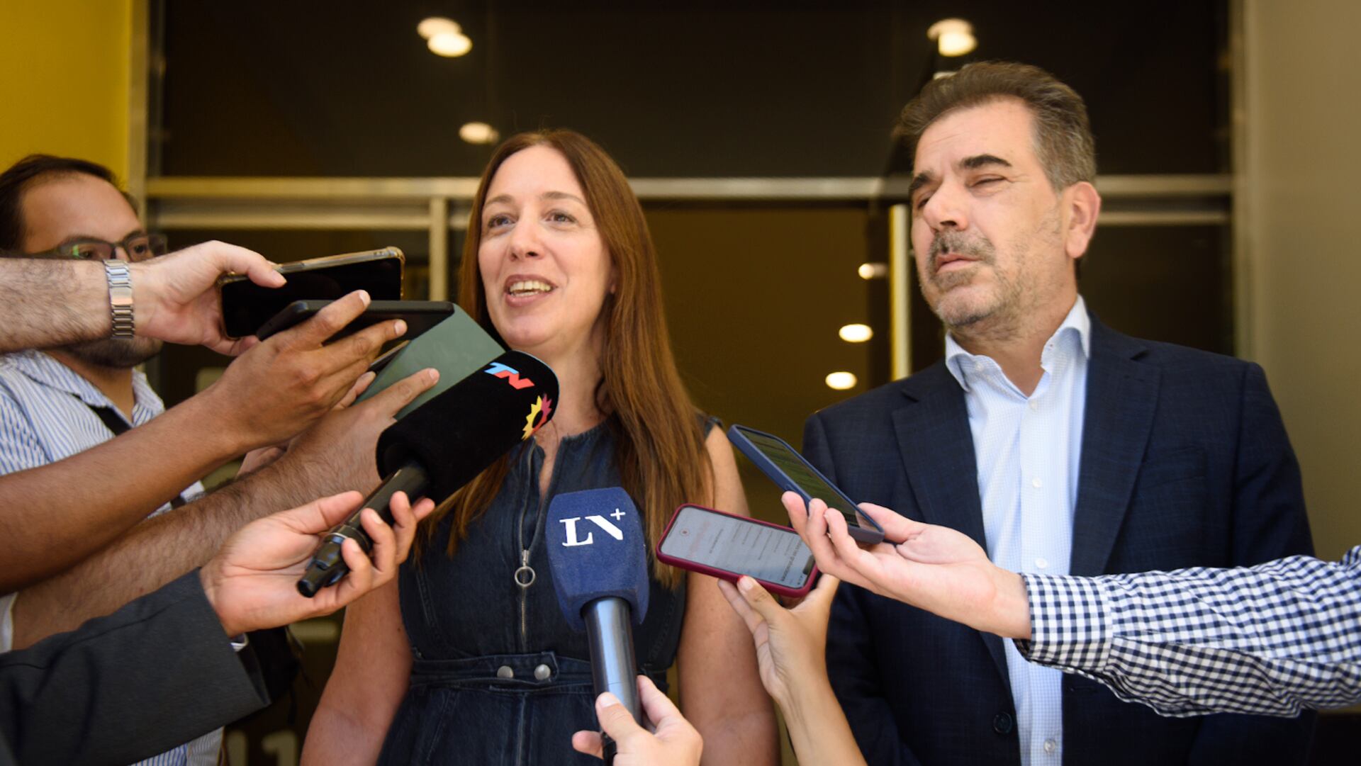 María Eugenia Vidal y Cristian Ritondo (Adrian Escandar)