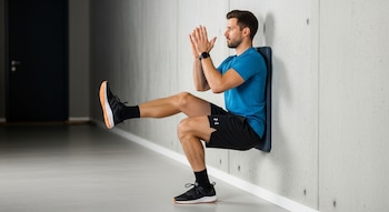 La sentadilla isométrica en pared