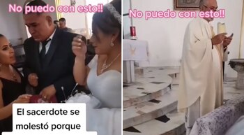 Sacerdote deja la misa en