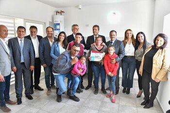 En una de las viviendas