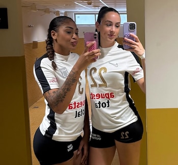 Meegan Hart y Yanlis Féliz se hicieron amigas en Alianza Lima y decidieron fichar juntas por San Martín.