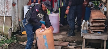 El hallazgo de combustible a