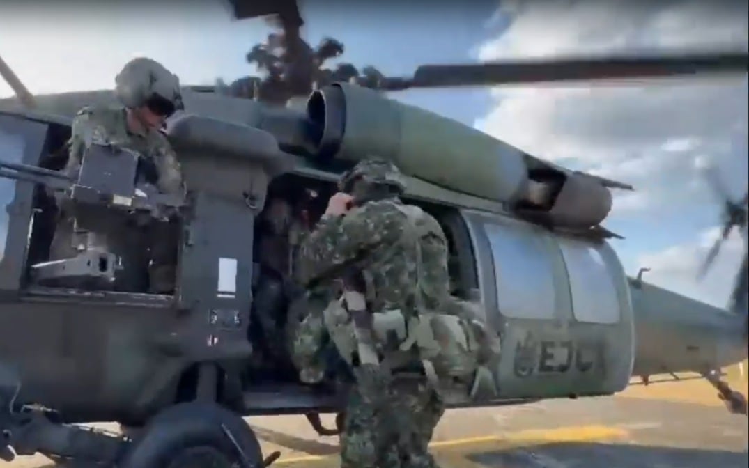 Unidades militares aplicaron los protocolos de seguridad y destruyeron el material bélico en el mismo lugar del hallazgo - crédito Ejército