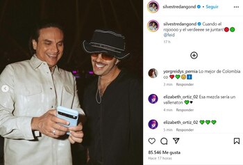 Silvestre Dangond y Feid calientan