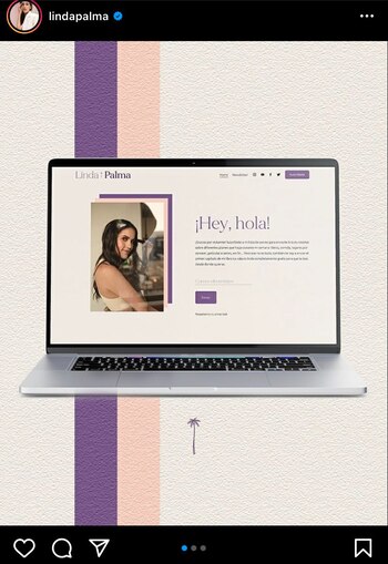 Fotografía tomada de Instagram @lindapalma