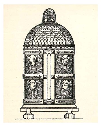 Antigua urna con forma de