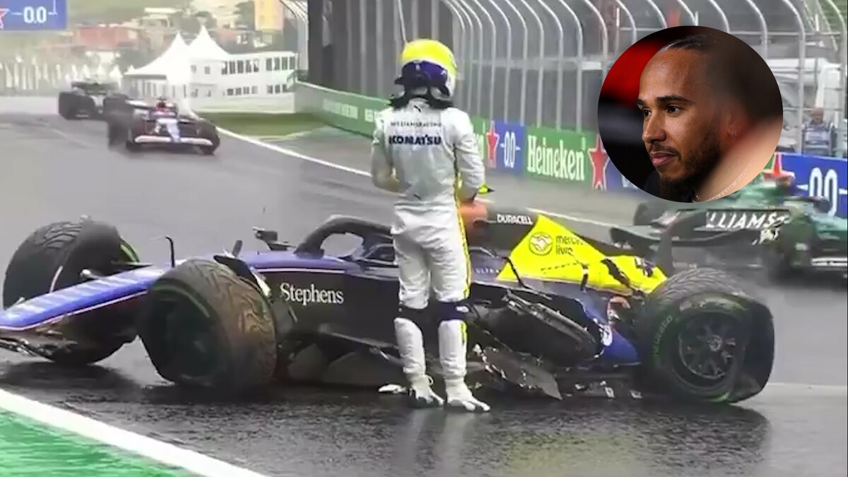 El gesto de Lewis Hamilton con Franco Colapinto tras el accidente en el Gran Premio de Brasil de Fórmula 1