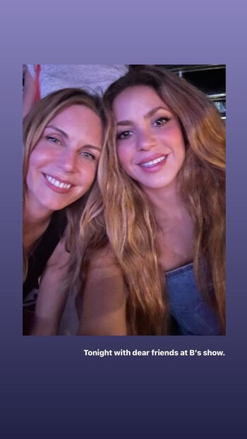 Shakira compartió en el concierto