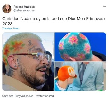 Christian Nodal con estilo de