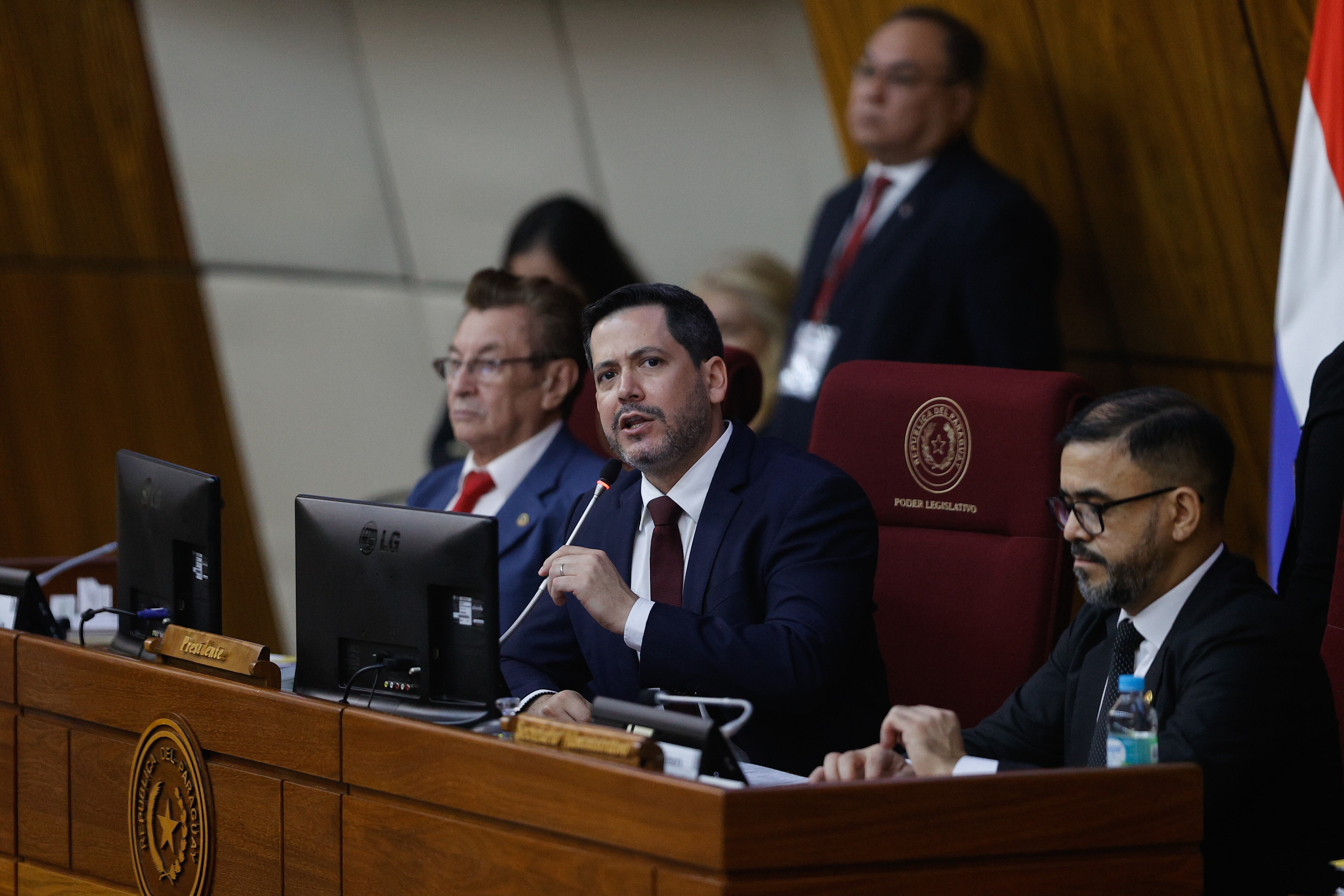 El diputado Raúl Latorre, presidente de la Cámara Baja de Paraguay (EFE/Juan Pablo Pino)