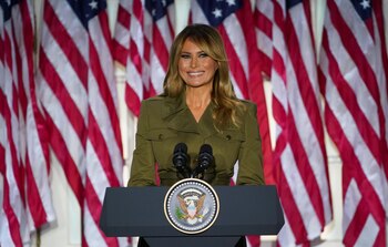 U.S. first lady Melania Trump