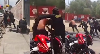 Ladrón se escapa de las manos de la PNP. (Foto: Captura)