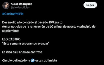 Leonardo Castro tendría una oferta