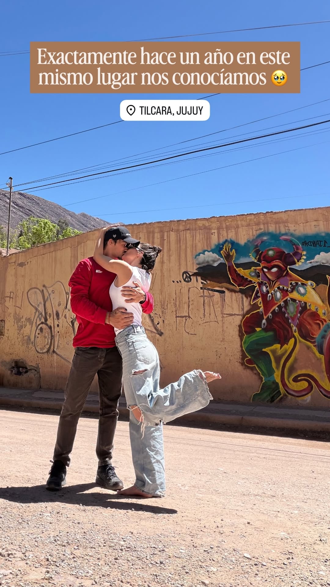 Sofía Jujuy y su novio Gustavo en un viaje muy emotivo por Tilcara