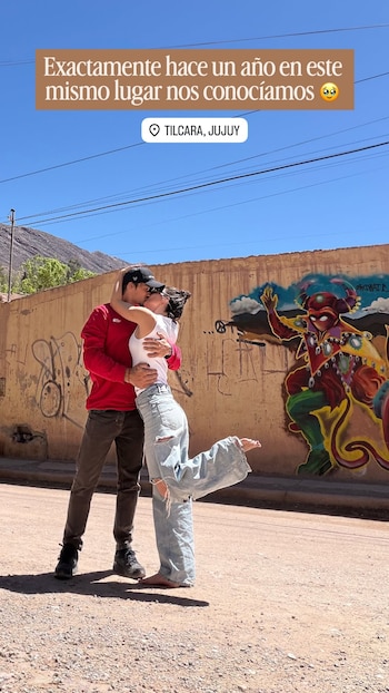 Sofía Jujuy y su novio Gustavo en un viaje muy emotivo por Tilcara
