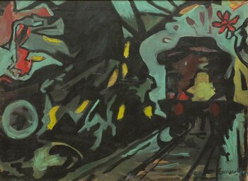 Óleo sobre tela de Emygdio