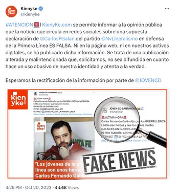 KienyKe pidió a una cuenta