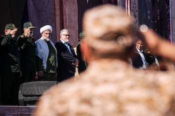 18/09/2026 September 18, 2026, Tehran, Iran: A uniformed participant stands in the foreground as Senior Islamic Revolutionary Guard Corps official and former head of the IRGC's Intelligence Organization, HOSSEIN TAEB, senior Iranian government and military officials watch from a stage during the Jan-Fada rally in Tehran, Iran, on September 18, 2026. Iranian authorities said 313,000 people took part in the state-organized Jan-Fada mobilization, while the Associated Press reported more than 300,000 attendees. The rally brought together Basij units, volunteers and other participants and featured displays of drones, anti-aircraft systems and other military equipment amid the continuing conflict involving Iran, the United States and Israel.
POLITICA
Icana / Zuma Press / Europa Press