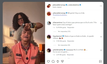El exportero René Higuita reaccionó a la transformación de su antiguo compañero de selección con un mensaje de respaldo - crédito @pibevalderramap/Instagram
