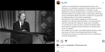 Francisco Javier González, de TUDN,