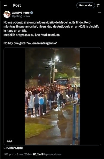 Presidente Petro se pronunció ante