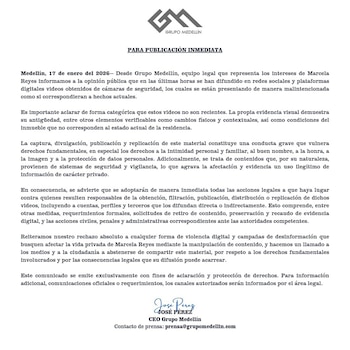 El documento legal se dirigió