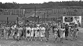 Un grupo de mujeres que