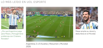 Las notas de UOL Esporte