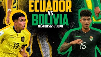 Dónde ver Ecuador vs Bolivia