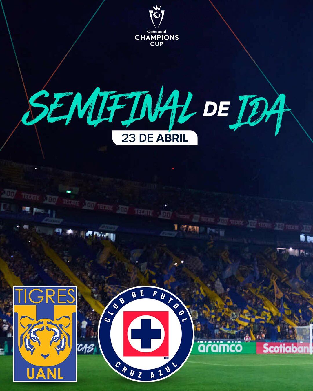 Los Tigres recibirán en el Volcán a una Máquina que viene de eliminar a su acérrimo rival. (X/Azteca Deportes)