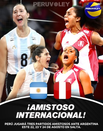 Así se jugarán los amistosos de Perú vs Argentina en Salta. (Perú vóley)