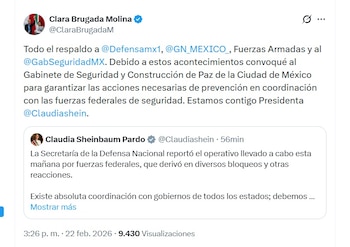 Este fue el mensaje de