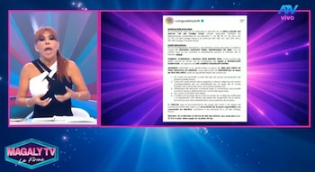 Magaly Medina responde tras condena de Cuto Guadalupe: “La Justicia tendría que tener un poco de discernimiento”. Captura: Magaly TV La Firme.