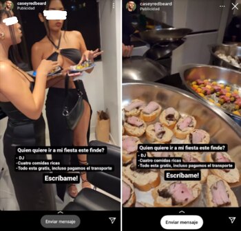 Captura de pantalla de historias