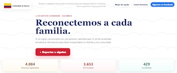 El formulario de Colombia te busca permite cargar nombre, edad, foto, fecha de desaparición y el último lugar donde fue vista la persona - crédito Colombia te busca