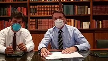 Jair Bolsonaro brindó un discurso