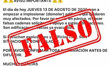 La emergencia por el terremoto del 10 de agosto derivó en versiones en redes sociales sobre supuestas demoliciones inmediatas en la ciudad - crédito Alcaldía de Cali