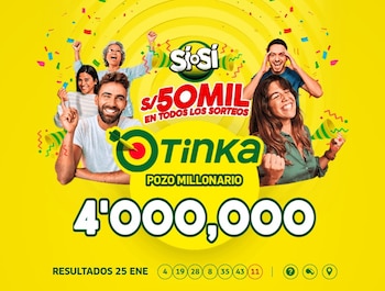 La Tinka reventó este domingo