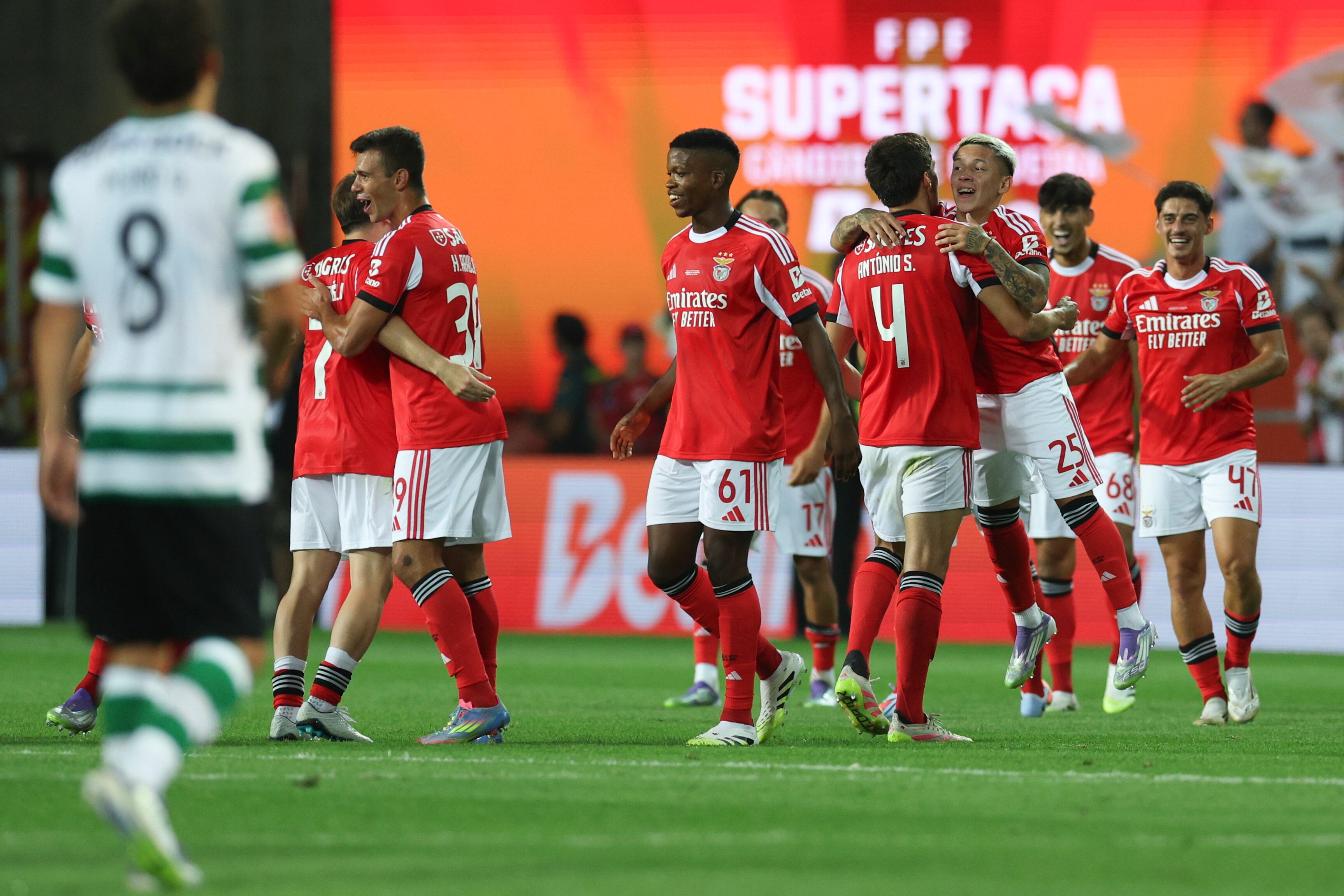 El cuadro del Benfica se llevó la Supercopa de Portugal - crédito EFE/EPA/MIGUEL A. LOPES