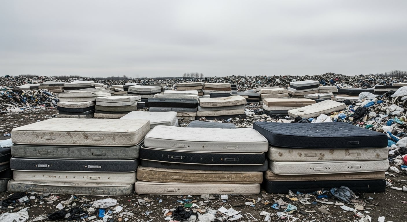 Millones de colchones acaban cada año en vertederos, donde pueden tardar hasta 120 años en descomponerse por completo (Imagen Ilustrativa Infobae)