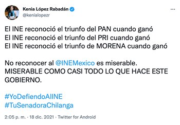 A través de su cuenta