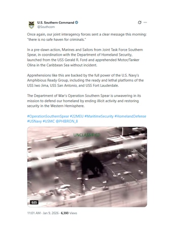 El mensaje publicado en la